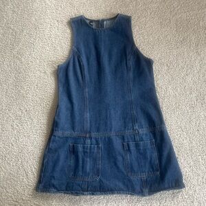 Cider Stylish Blue Denim Mini Dress